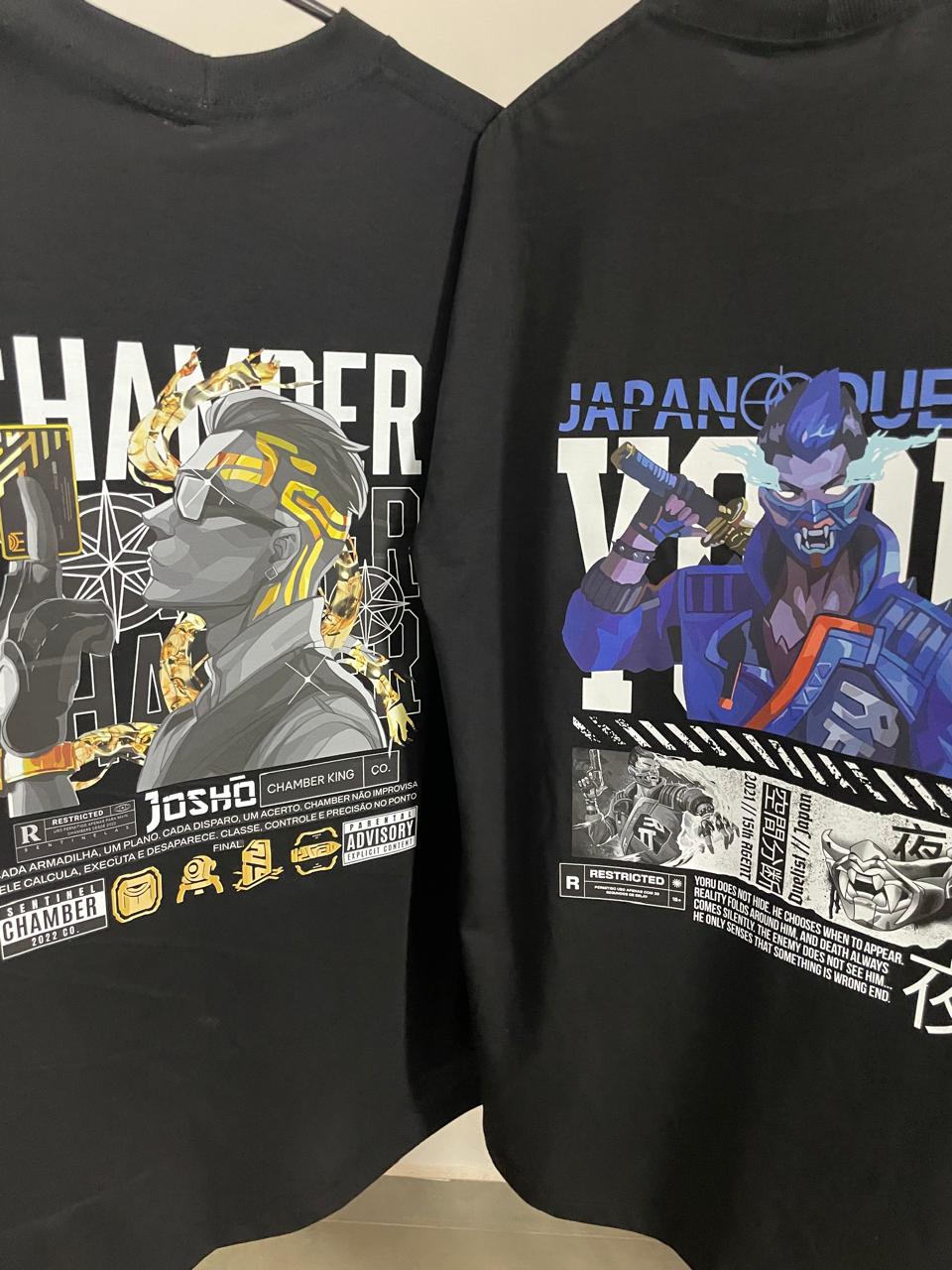 COLEÇÃO JOSHÔ x LOJA VALORANT (6 CAMISAS + BUTTERFLY CHAMPIONS)