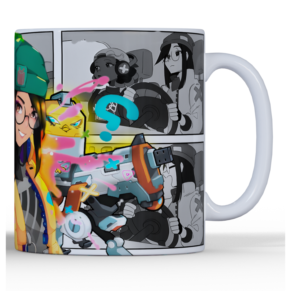 CANECA KILLJOY, ALARMBOT E TORRET QUADRINHOS