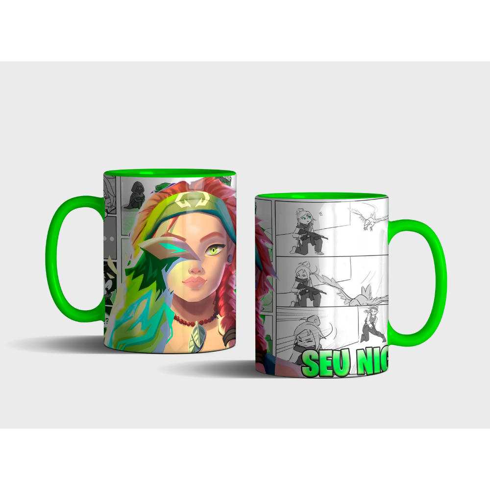 CANECA SKYE OLHOS DE PÁSSARO QUADRINHOS
